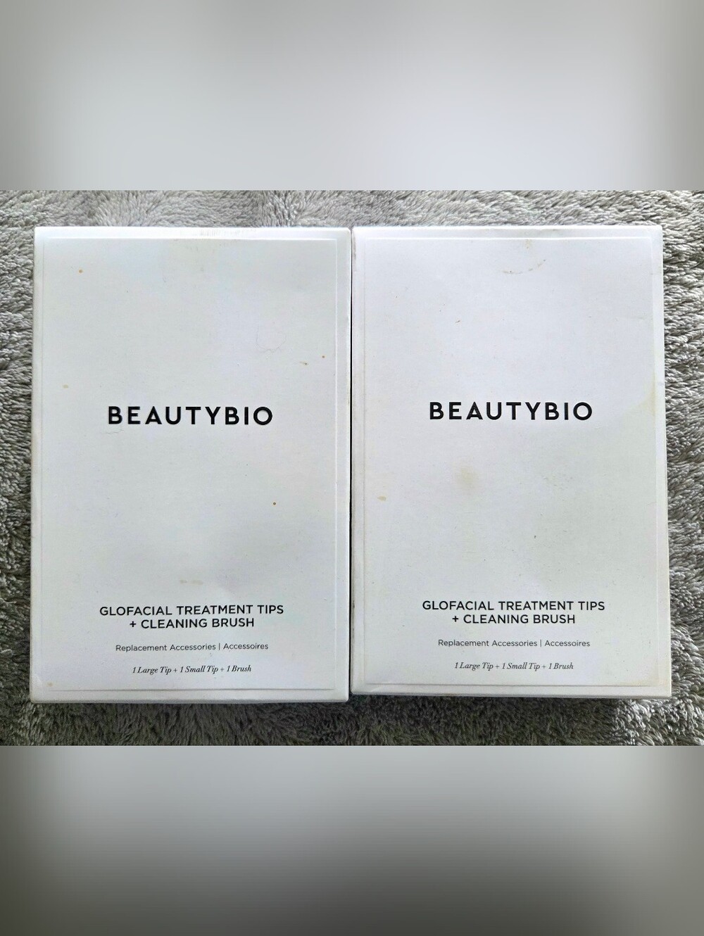 NIB BEAUTYBIO Glofacial Treatment Tips + Cleaning Brush Bundle (Set of 2)